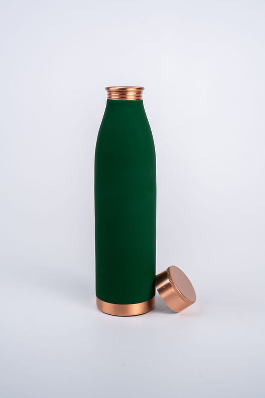 Copper Silk Finish Bottle Turquoise 900ml