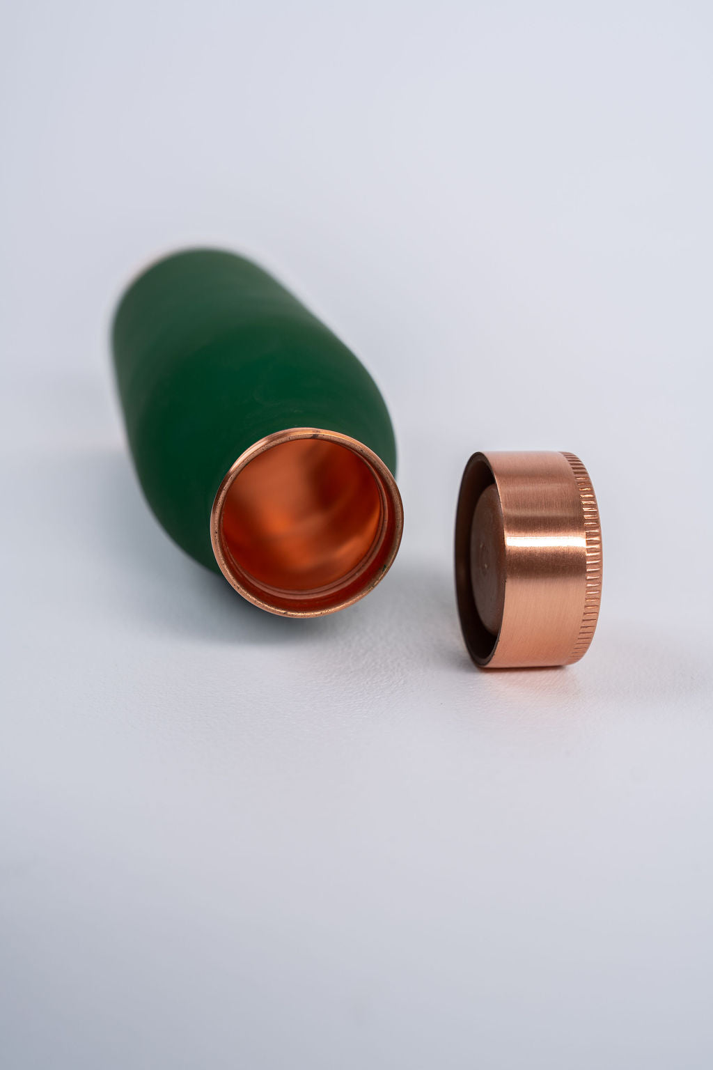 Copper Silk Finish Bottle Turquoise 900ml