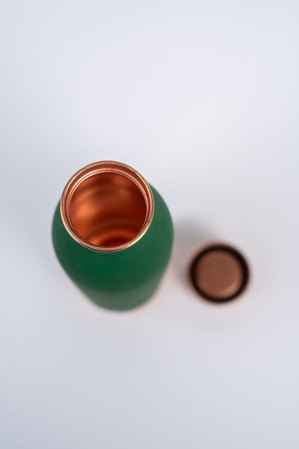 Copper Silk Finish Bottle Turquoise 900ml