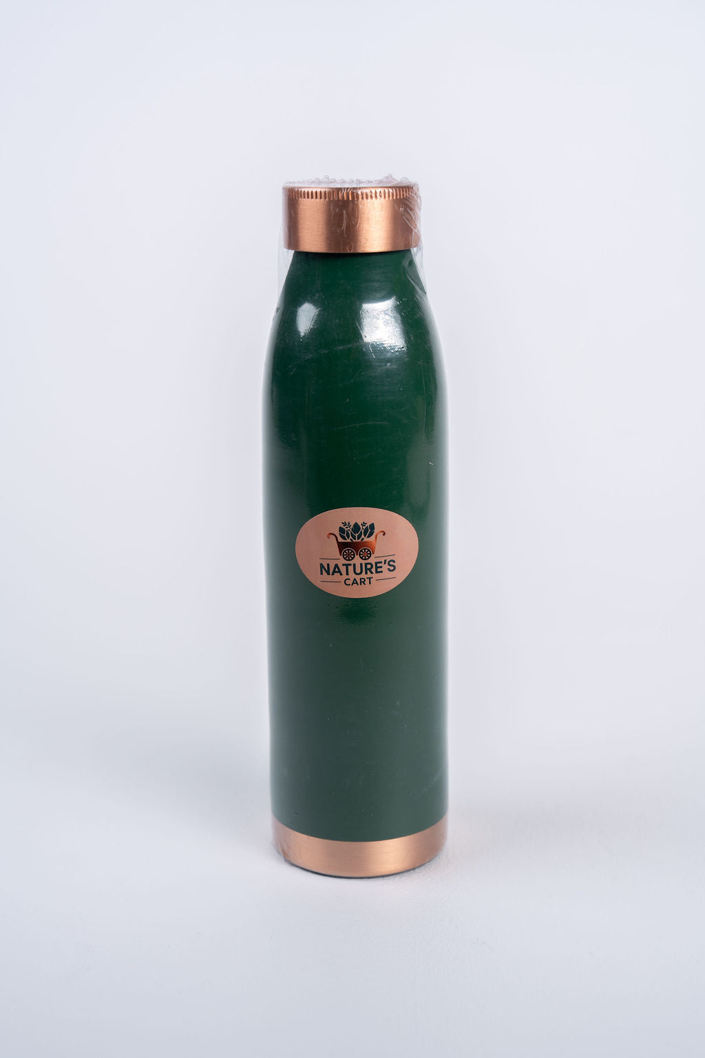 Copper Silk Finish Bottle Turquoise 900ml