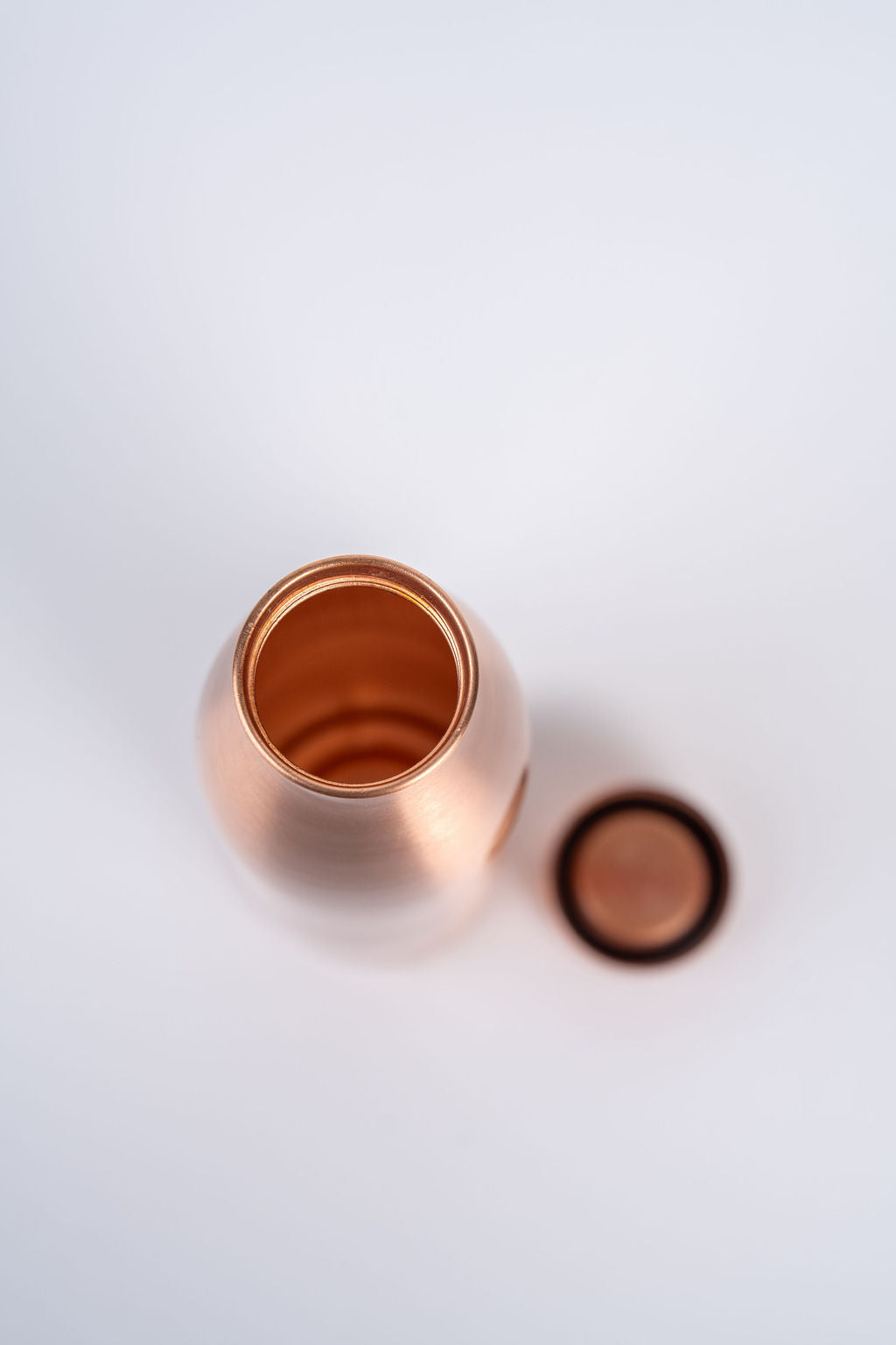 Copper Plain Bottle 900ml Shine Finish