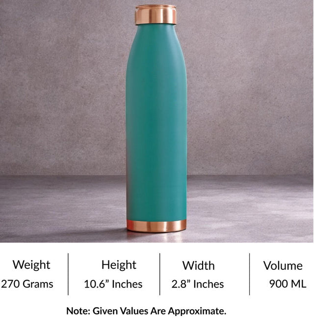Copper Silk Finish Bottle features