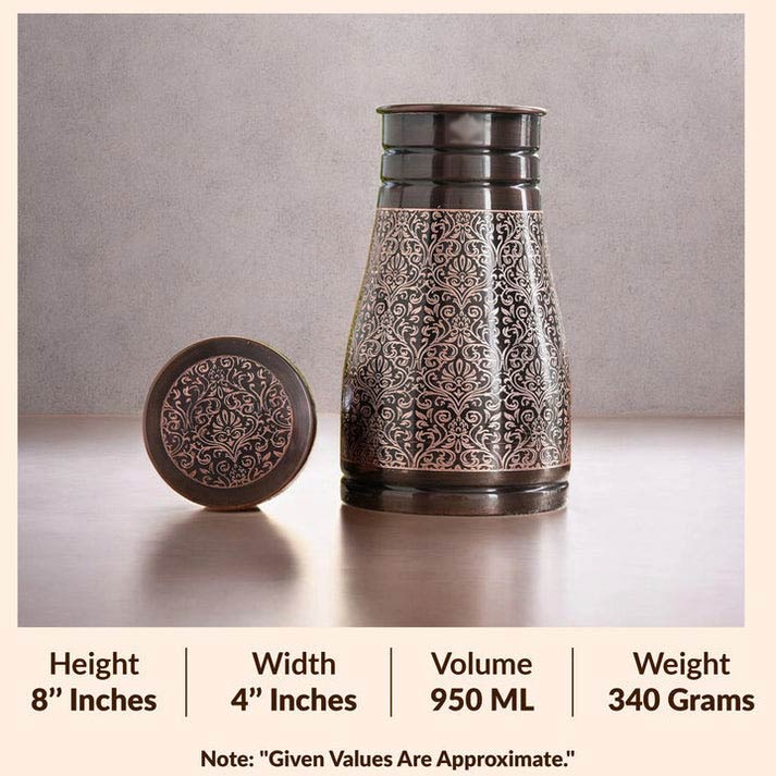 Copper Embossed Bedroom Bottle features