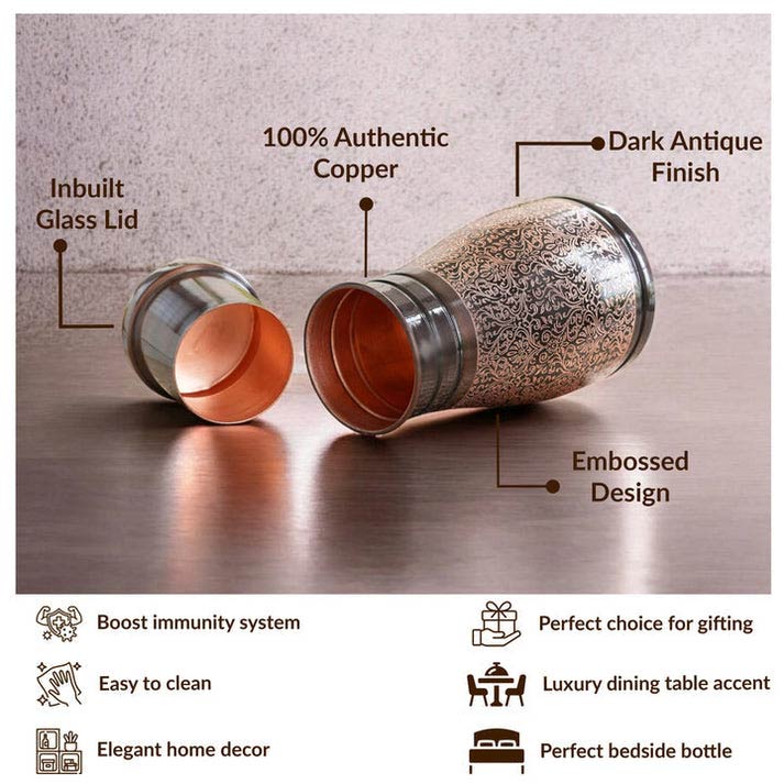 Copper Embossed Bedroom Bottle features