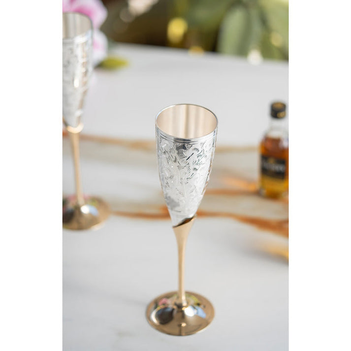 Silver and Brass Glass Gift Set of 2 image 2