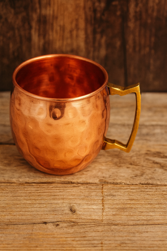 Copper Hammered Shot Mug 50ml – Handcrafted Mini Moscow Mule Cup