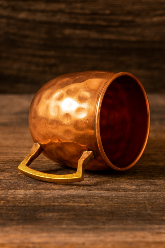 Copper Hammered Shot Mug 50ml – Handcrafted Mini Moscow Mule Cup