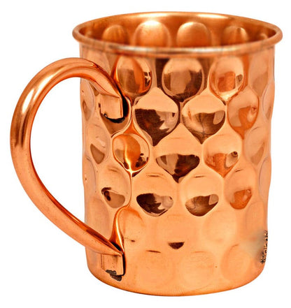 Copper Large Diamond Hammered Mug image 2