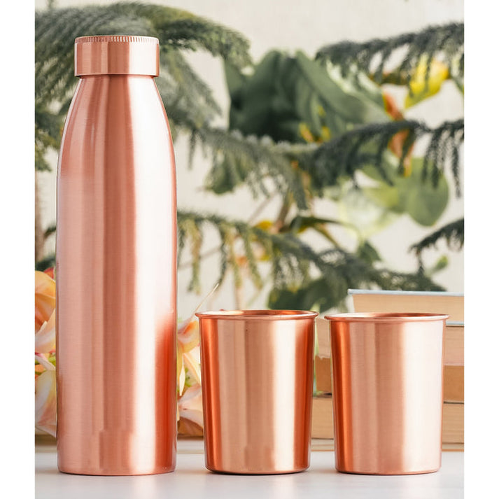 Copper Bottle and Glass Gift 4
